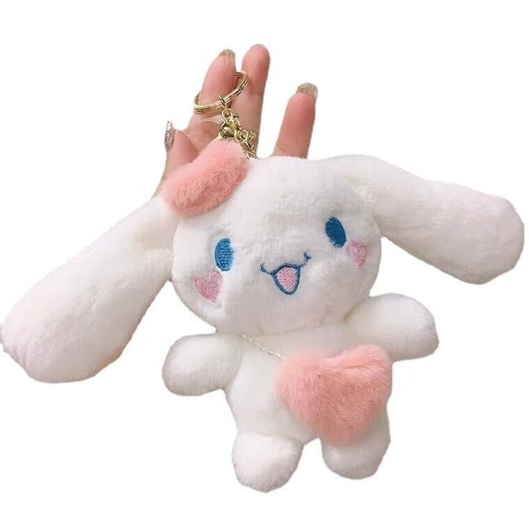 Sanrio Plush Cinnamoroll Pendant Plush Toy Bag Pendant Keychain
