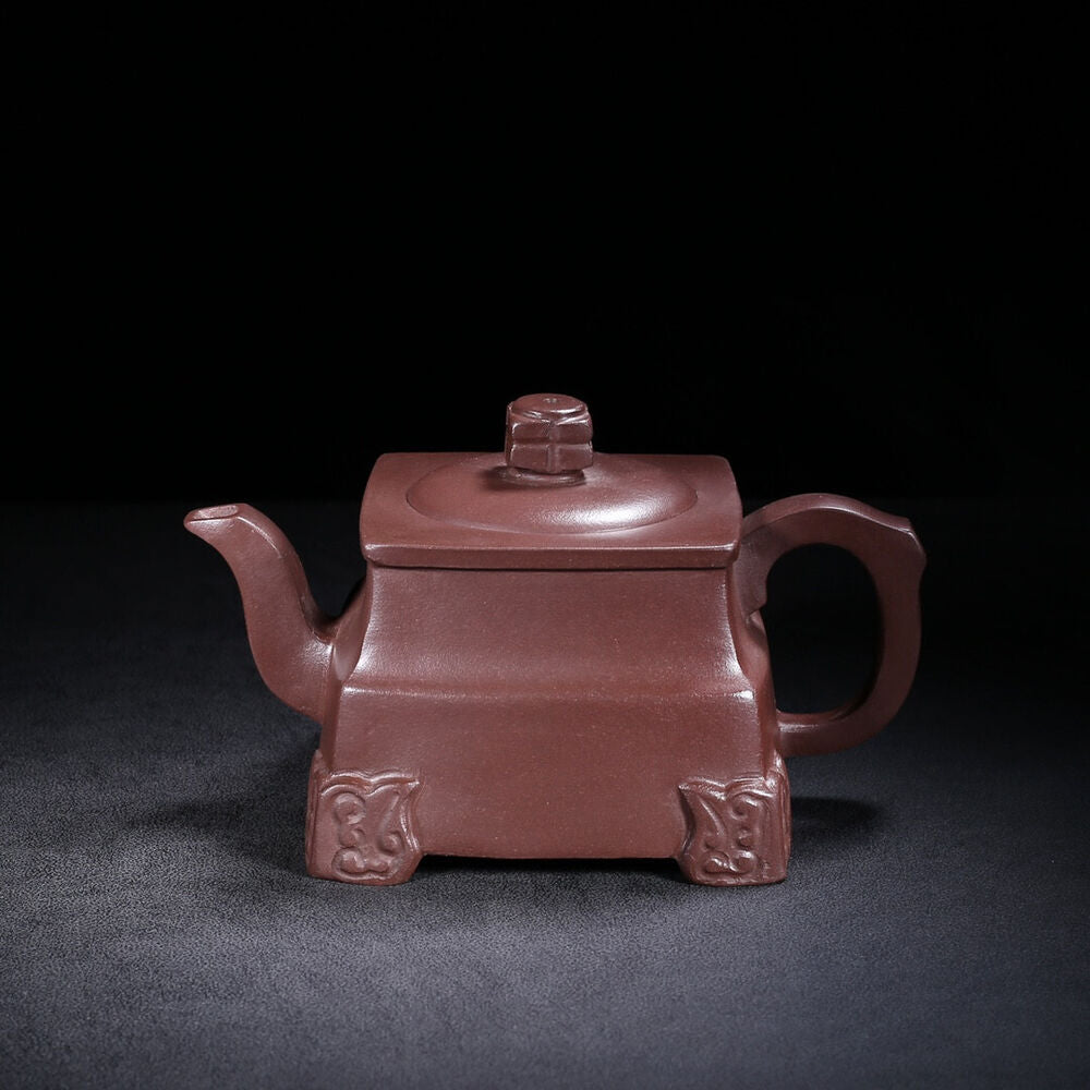 Chinese Yixing Zisha Clay Handmade Exquisite Teapot（：四方清影 底款：徐汉棠）