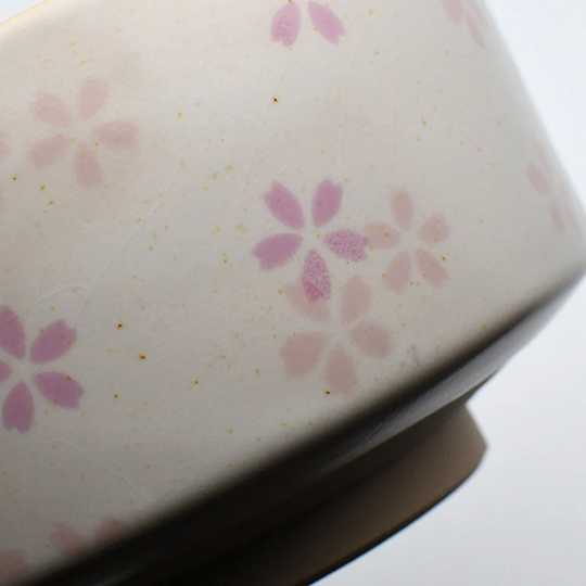 Ceramic Matcha Set Handpainted Cherry Matcha Set with Whisk and Chasen Holder