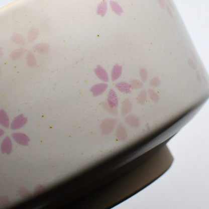 Ceramic Matcha Set Handpainted Cherry Matcha Set with Whisk and Chasen Holder