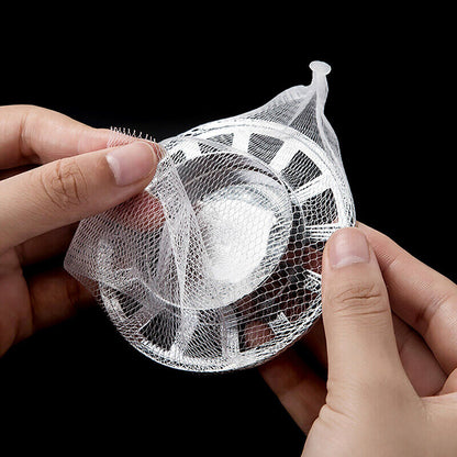 100pcs Bathroom Shower Drain Cover Net Bag Hair Prevent Filter Sink Strainers~