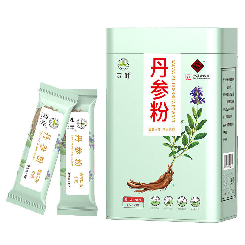 3g*30bags danshenfeng 100%pure natural Salvia power herbal tea丹参粉纯紫丹参粉养生茶冲服煲汤做面膜