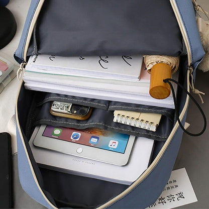 Women Backpack Multi Pockets Student Schoolbags Leisure Rucksack Backpack