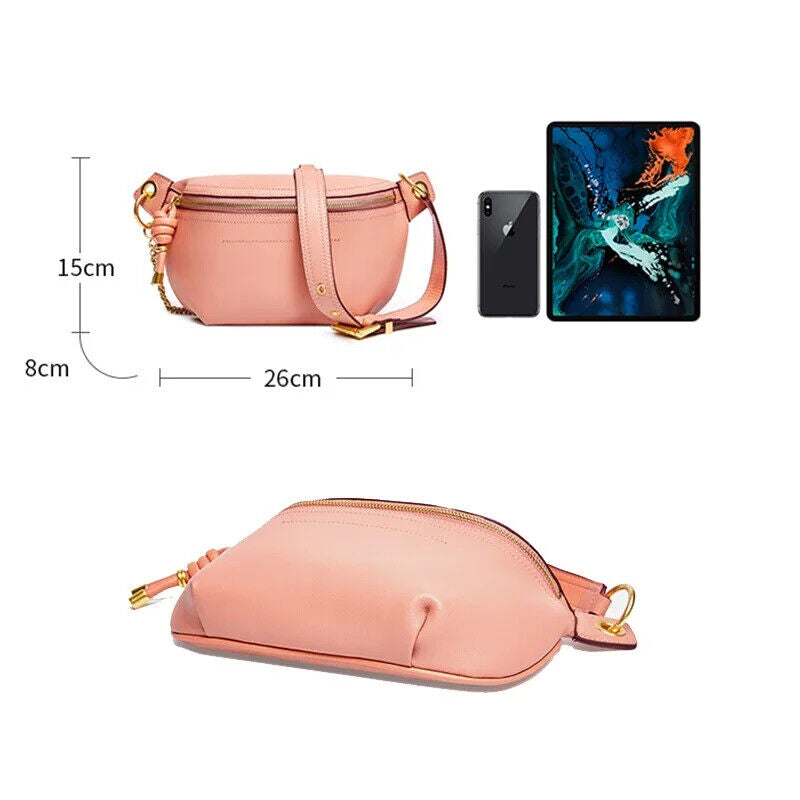 100% Genuine Women Waist Bags Shoulder Bag Chain Belt Crossbody Bag Bags
