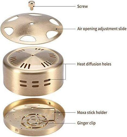 Copper Box Portable Moxibustion Bag Cloth Cover Thermal Insulation Moxibustion艾灸
