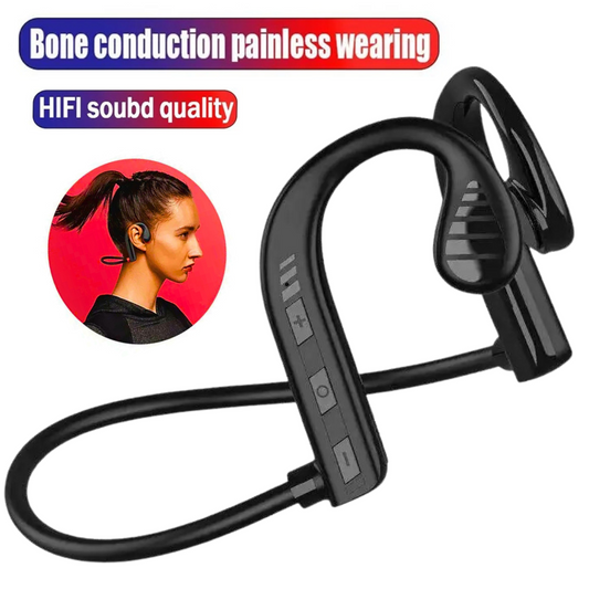 Bluetooth 5.2 Bone Conduction Headset Wireless Outdoor Sport Open Ear Headphones