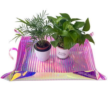 Planting Mat PVC Holographic Gardening Potting Pad Foldable Garden Tools 68x50cm