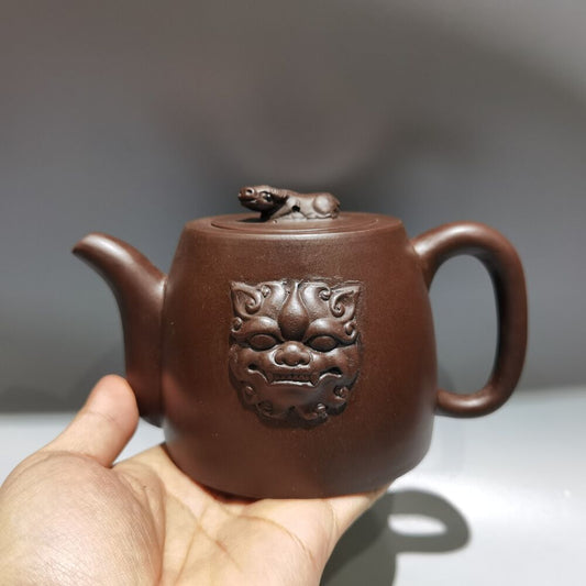 Chinese Yixing Purple Clay Teapot Tea Set Pot Zisha Ceramic Cute Decor Figurine