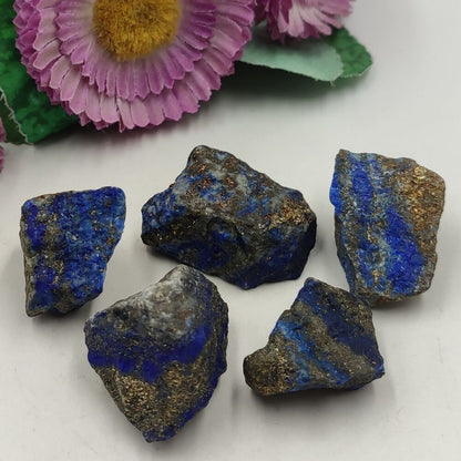 Quartz Crystal Rock Natural Lapis Lazuli Raw Rough Healing Stones Specimen 2-3cm