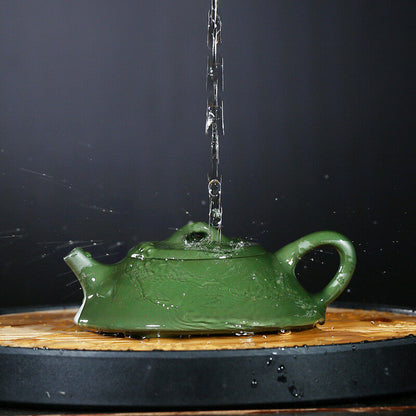 4oz pot real yixing zisha green clay tea pot original ore shipiao pot handmade