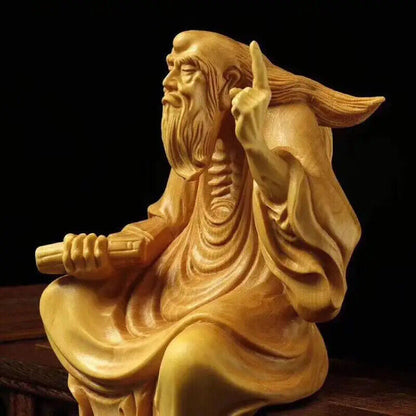 Boxwood Carvings Tea Pets,Zen Carving Crafts, Art Wood Statues,Sculptures Decor