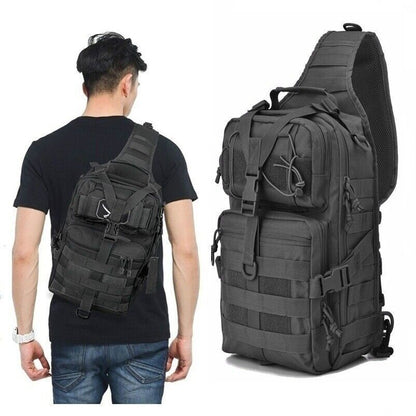 Tactical Pack Sling Backpack Rucksack Bag for Hiking Camping Hunting trekking