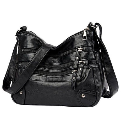 High Quality Soft Leather Shoulder Bags Multi-Layer Crossbody Bag Handbag Purse