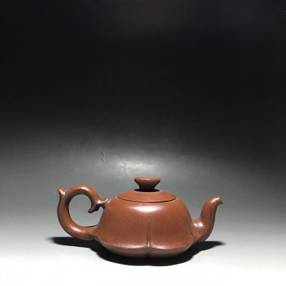 vintage chinese yixing purple clay teapot zisha ceremony carving Collectible art