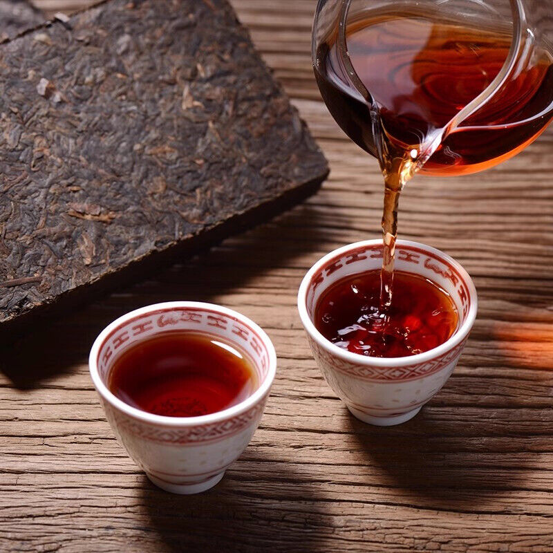 250g Yunnan Pu'er Tea Brick Brown Mountain Arbor Menghai Big Leaf Spring Tea