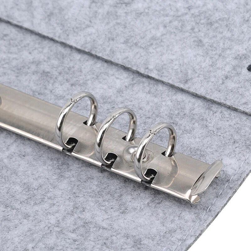 Notebook A5 A6 Felt Shell Fabric Loose Leaf DIY Planner Inner Page Ring Binders
