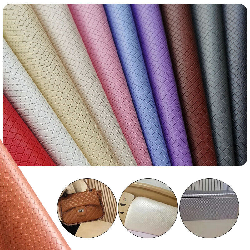 Diamond Fabric Quilted Car Bag Upholstery PU Leather Craft Headboard Sewing DIY