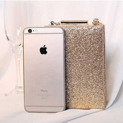 Handbags Ladies Clutch Bag Women Purses Rhinestone Handle Shape Bag