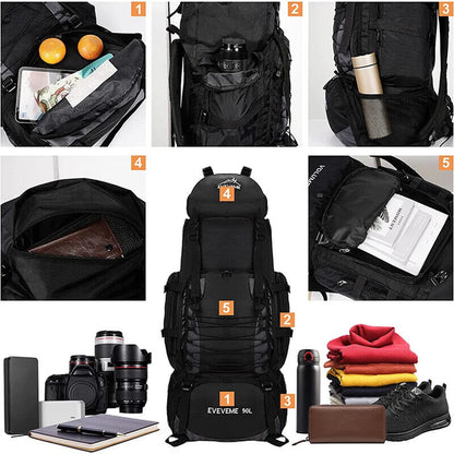 90L Travel Bag Camping Backpack Bags Mountaineering Sport Bag Men Women