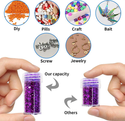 120 Bottles Diamond Painting Box Tool Container Storage Box Holder Hand Bag
