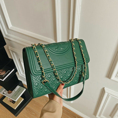 Leather Bags Women Rhomboid Large-capacity One-shoulder Messenger Bag Wallet