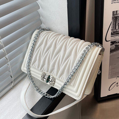 Chain Handle Shoulder Messenger Bags for Woman Square Bag