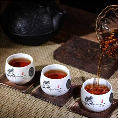 Old Pu Erh Tea Natural Puer Black Tea Jujube Thick Tea Brick 250g Healthy Drink