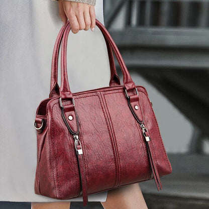 Leather Handbag Large Messenger Bag Simple Messenger Bags Polyester 30*14*24 CM