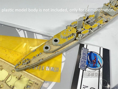1/700 Scale Wooden Deck Masking Sheet for Trumpeter 06701 HMS Belfast 1942 Model