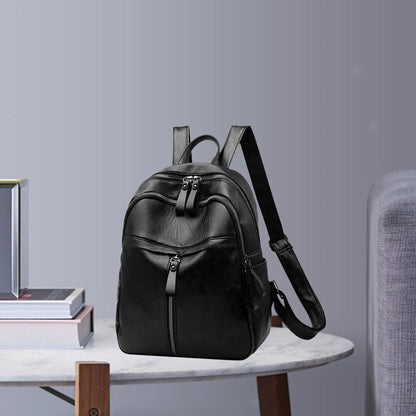 Women Backpack PU Leather Bookbag Casual Purse Small Travel School Shoulder Bag