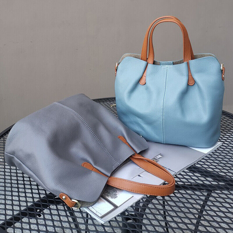 Soft Genuine Leather Women's Handbags Shoulder Bag Crossbody Bag Satchel Tote