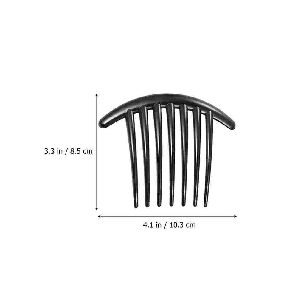 Women Hair Accessory 6Pcs French Side Comb Decorative Clips Headpiece 10.3x8.5cm
