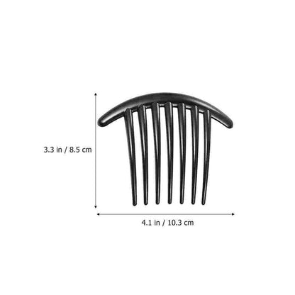 Women Hair Accessory 6Pcs French Side Comb Decorative Clips Headpiece 10.3x8.5cm