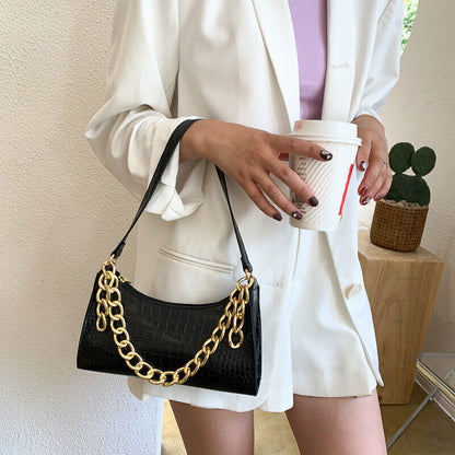 Women's Bag Pattern PU Leather Tote Shoulder Bags Women Texture Zipper Handbags