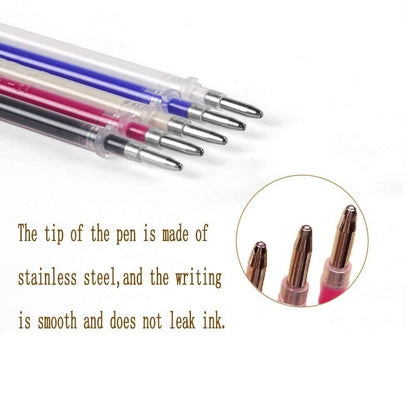 40Pcs/Set Heat Erasable Pens High Temperature Disappearing Fabric Marker Refills