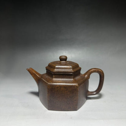 Chinese Yixing Zisha Clay Handmade Exquisite Teapot （六方 底款：吴雲根）