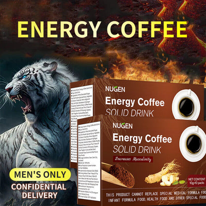 10g*10 Packs Energy Coffee Solid Drink Ground Black Coffee Healthy Drink