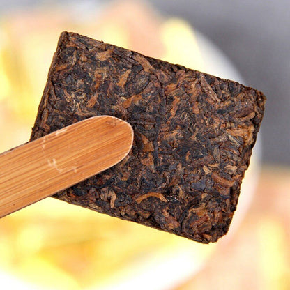 2016 Gold Brick Ripe Pu er Tea Yunnan Date Fragrant Small Square Shu Puerh 100g