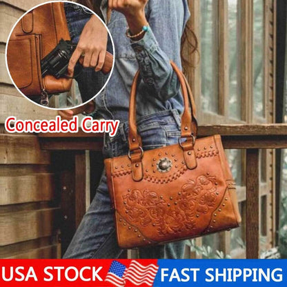 Celela Concealed Carry Embossed Original Women Handbag shoulder Tote Purse Bag