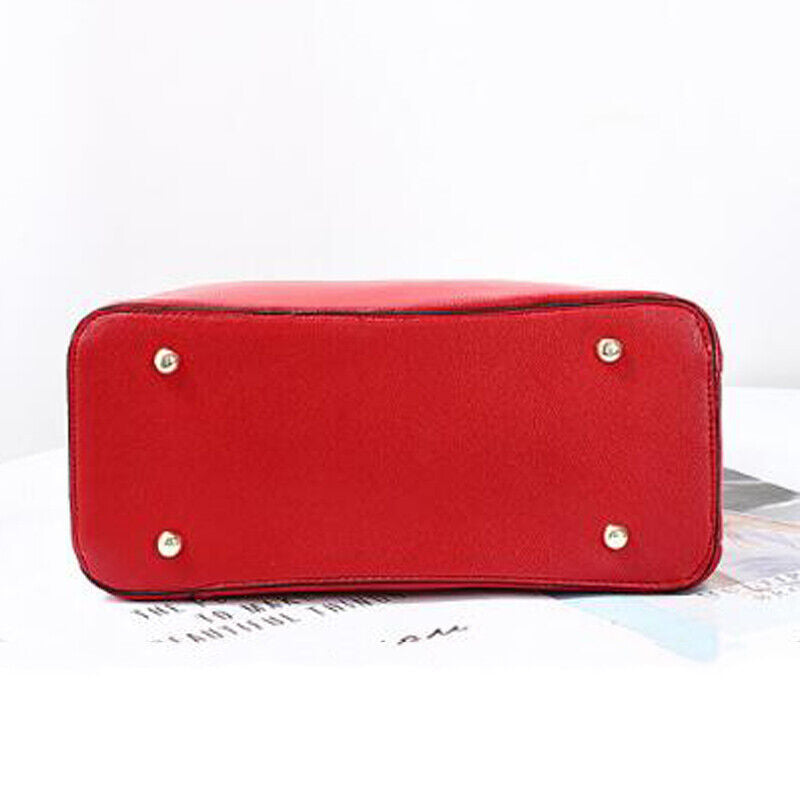 Womens Ladies PU Leather Handbag Shoulder Purse Messenger Satchel Crossbody Tote
