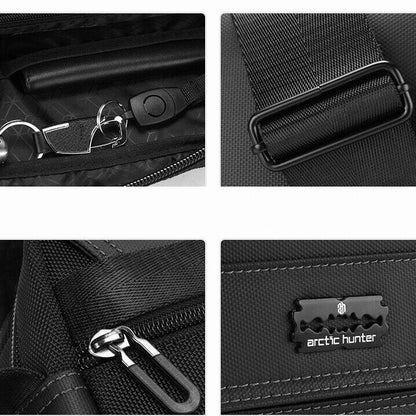 Men's Oxford cloth Waterproof 14" Shoulder Messenger Bags Business Crossbody Bag