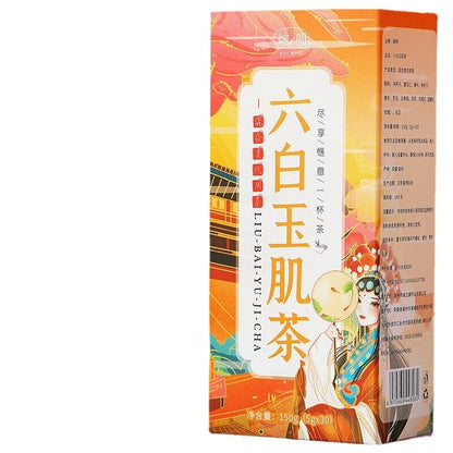 150g Six White Jade Muscle Tea Health and Skin Whitening Tea Blemish Bag Tea