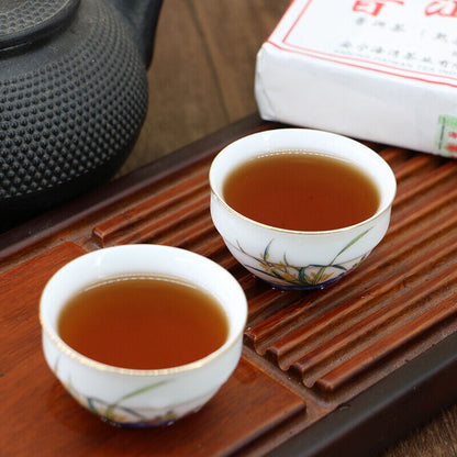 2020 Haiwan Old Comrade Shu Puer Tea 7588 Yunnan Ripe Pu-erh Tea Brick 250g 201