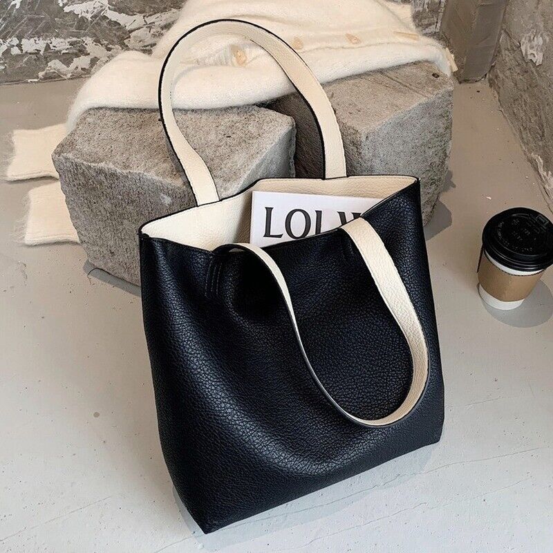 Ladies Handbag Shoulder Bag Versatile Double-sided Tote Bag Underarm Bag