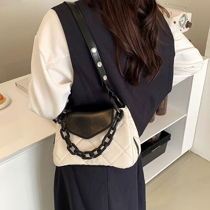 Tote Bag PU Leather Quilted Women's Handbag Shoulder Crossbody Bags