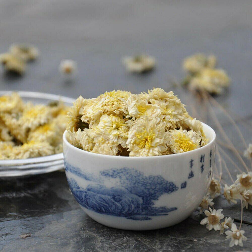 Huang Shan Tribute White Chrysanthemum Tea Dried Tinned Flower Scented Tea