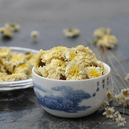 Huang Shan Tribute White Chrysanthemum Tea Dried Tinned Flower Scented Tea