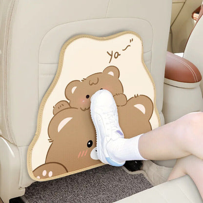 Car Windshield Sunshade Rubber Rear Seat Vehicle Sunblocker Anti-Kick Pad Shades