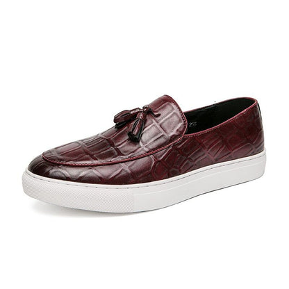 Red Men's Shoes Slip-On Spring Autumn Sneaker Casual Shoes Men Shoes