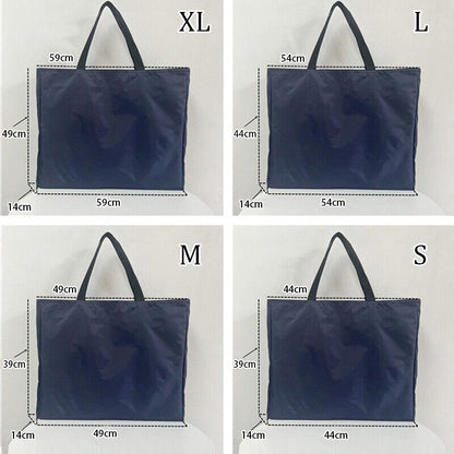 Large Luggage Bag Reusable Oxford Cloth Storage Bag Zipped Strong Shopping Bags